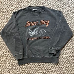 Anine Bing Ramona Moto sweatshirt, size S